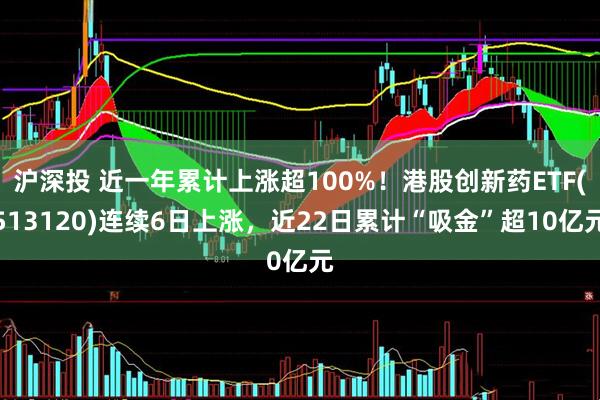 沪深投 近一年累计上涨超100%！港股创新药ETF(513120)连续6日上涨，近22日累计“吸金”超10亿元